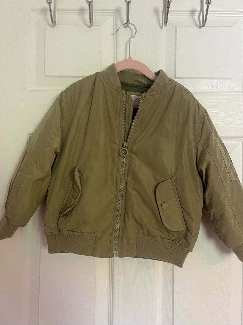Zara Kids Olive Bomber Jacket